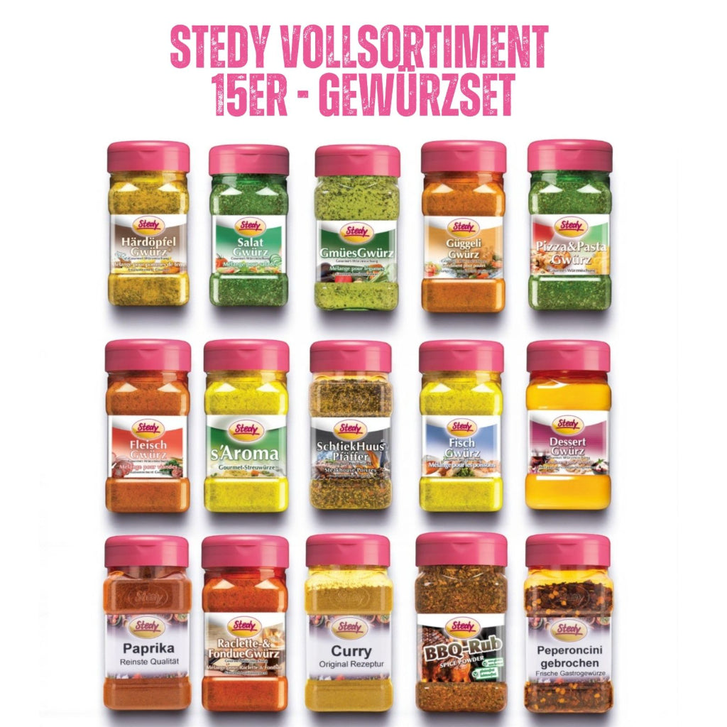 Gewürz-Set: Alle Stedy Gewürze in einem Set