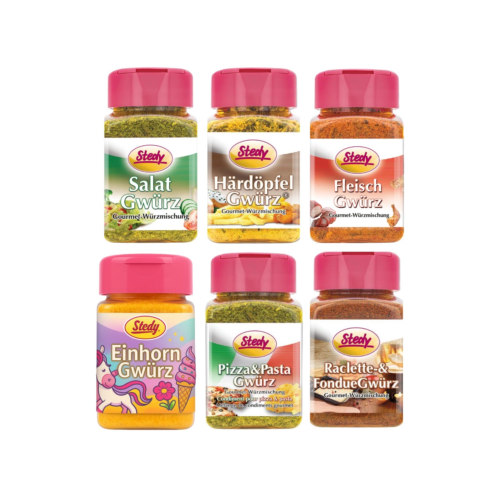 Spice set “Unicorn Magic” – set of 6 spice mixtures including unicorn spice