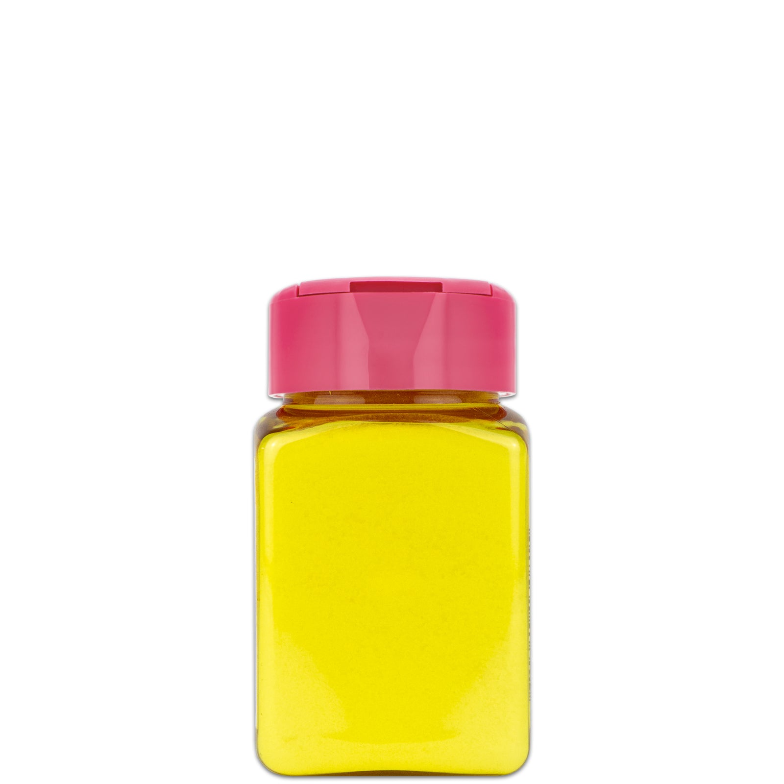 Stedy Fleisch Zart Macher Streuer mit gelbem Inhalt, freigestellt auf weiss