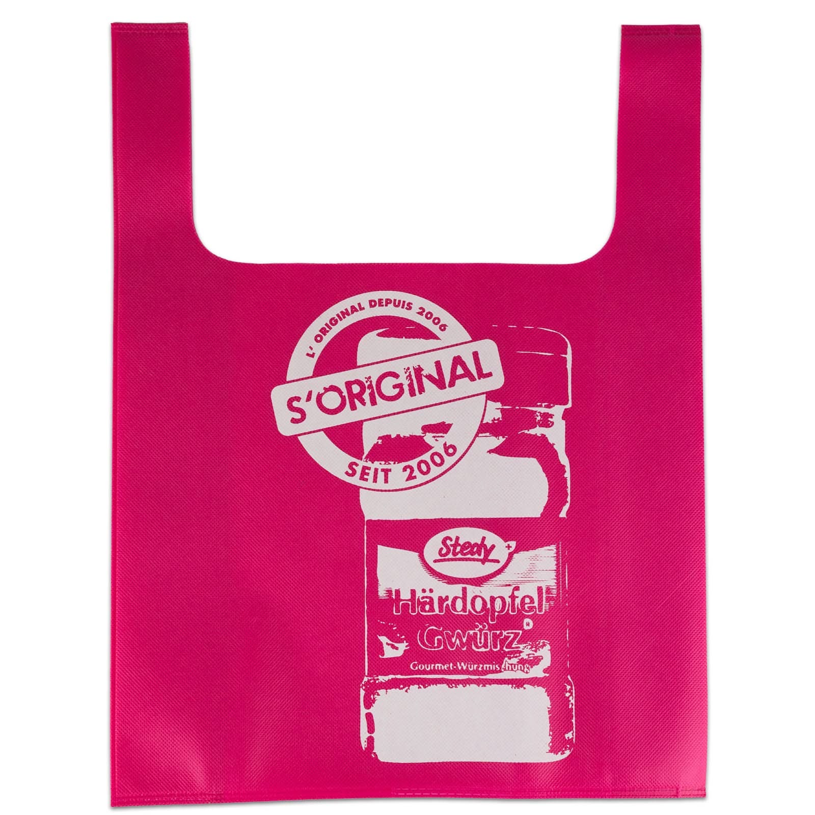 Pinke Stedy Tragetasche - Pinks Täschli klein woven