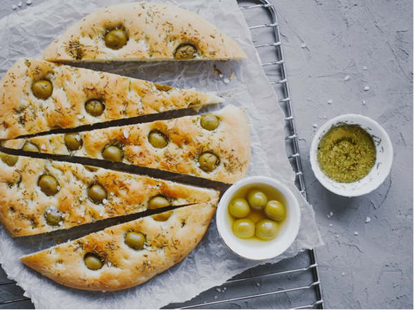 Olivenbrot mit Oregano