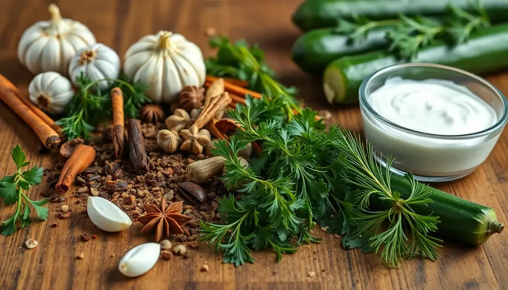 Gewürze für das perfekte Tzatziki: Frische und Würze vereint