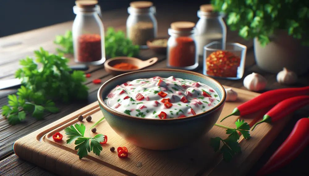 Leckeres Duo: Joghurt und Paprika als Marinade