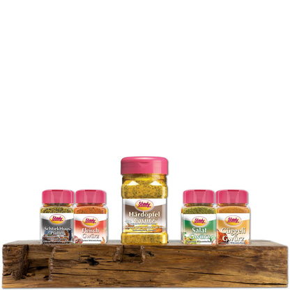 Holz Menage mit Stedy Gewürze