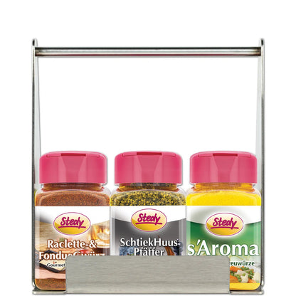 Edelstahl Menage - handgefertigt in Bichelsee