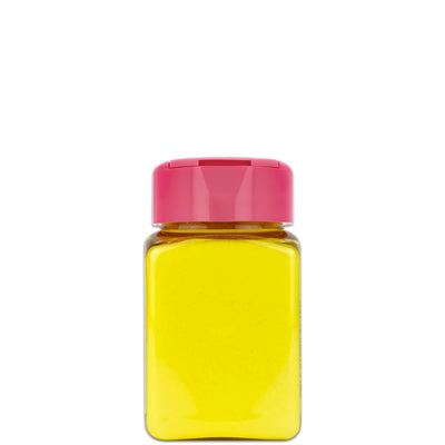 Stedy Fleisch Zart Macher Streuer mit gelbem Inhalt, freigestellt auf weiss