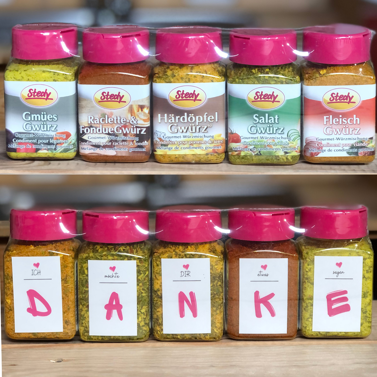 5-way thank you set-fine Stedy Spices to give away