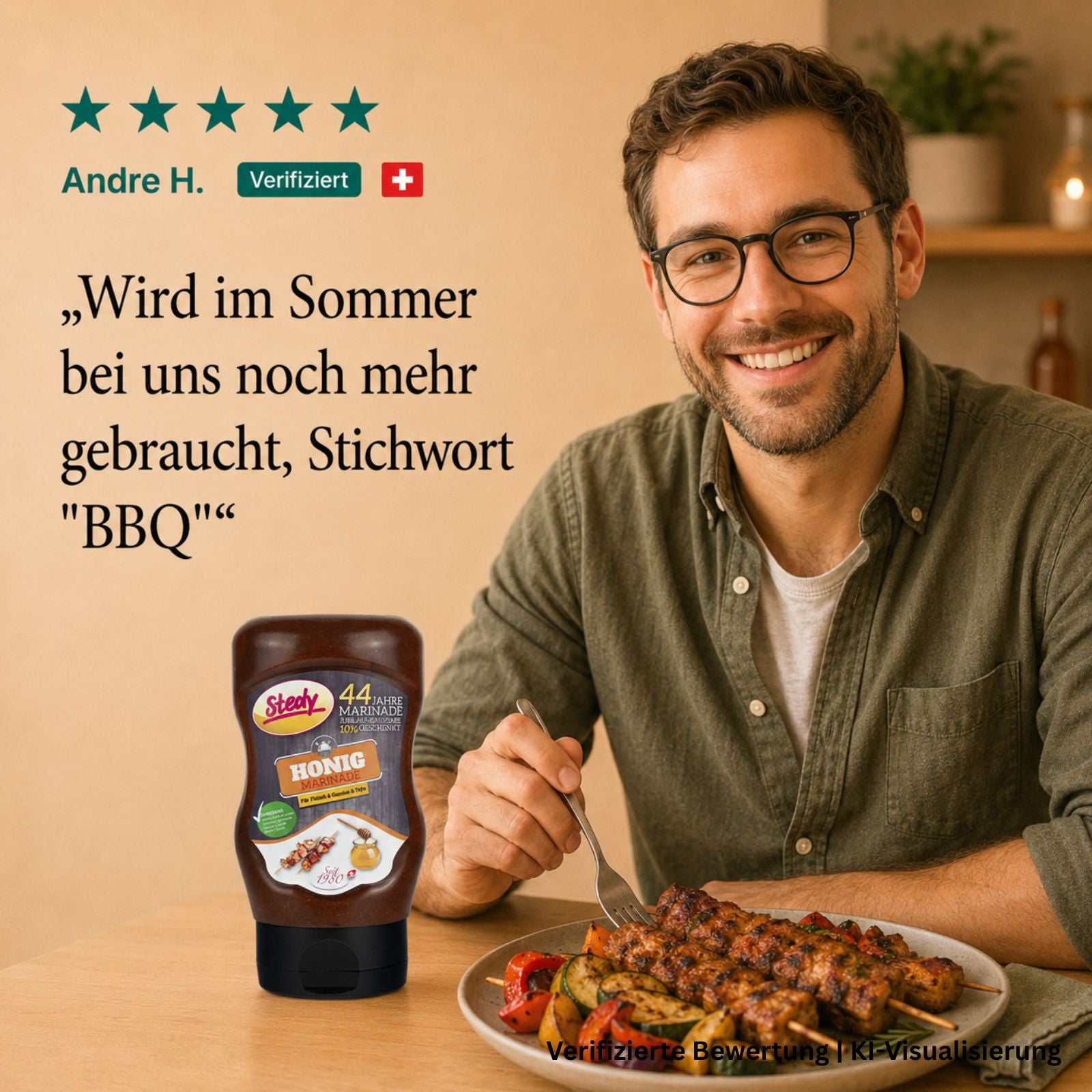 Marinade au miel - "Sucrée avec 1/3 de vrai miel"