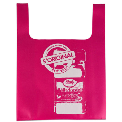Pinke Stedy Tragetasche - Pinks Täschli klein woven