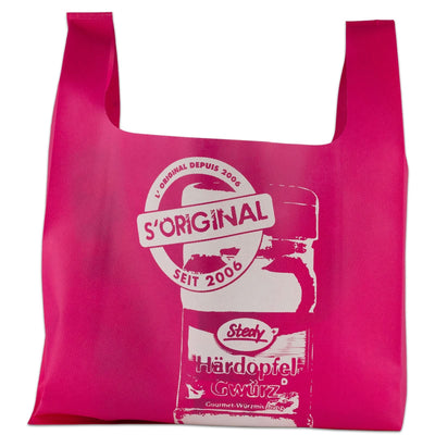 Pinke Stedy Tragetasche - Pinks Täschli klein woven