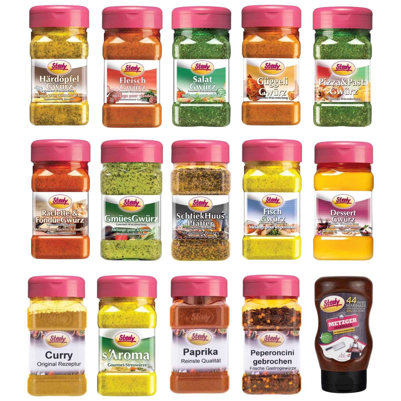 15 Stedy Gewürze im Streuer