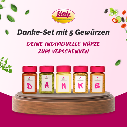 A 5 vie grazie set-fin-fin Stedy Spezie da regalare